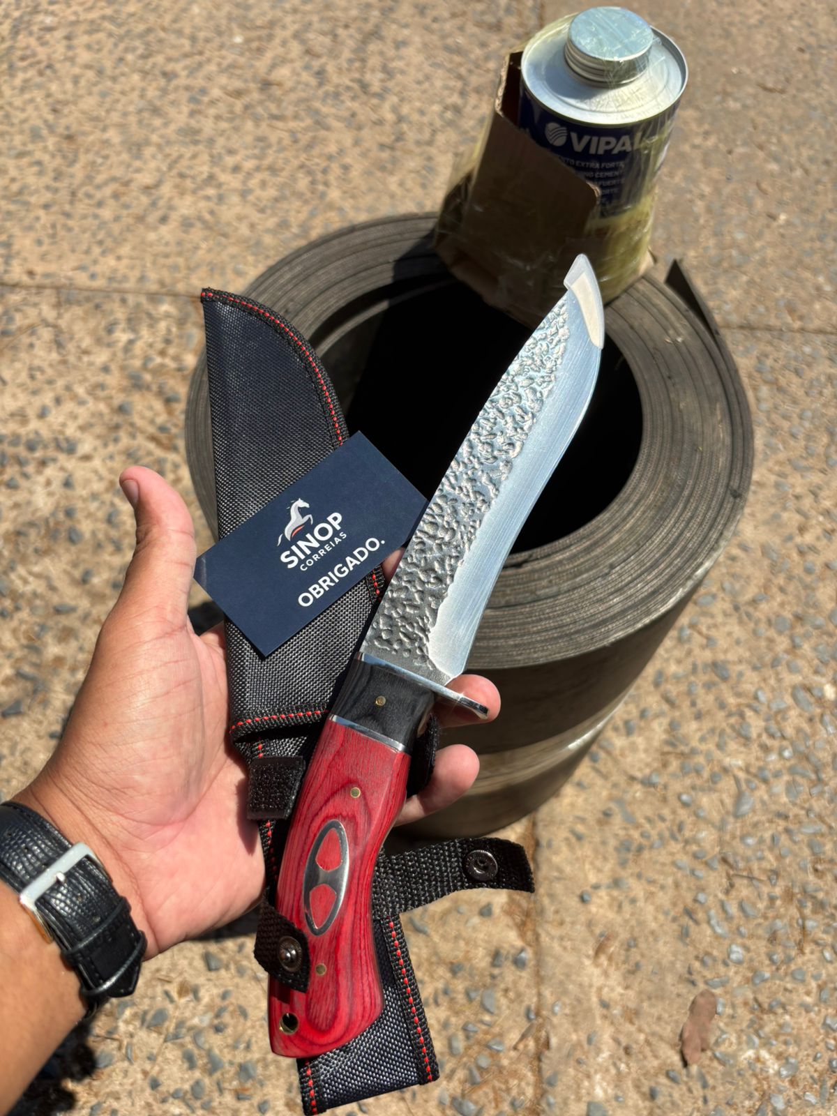 Cartão Sinop Correias com brinde – confiança e marca